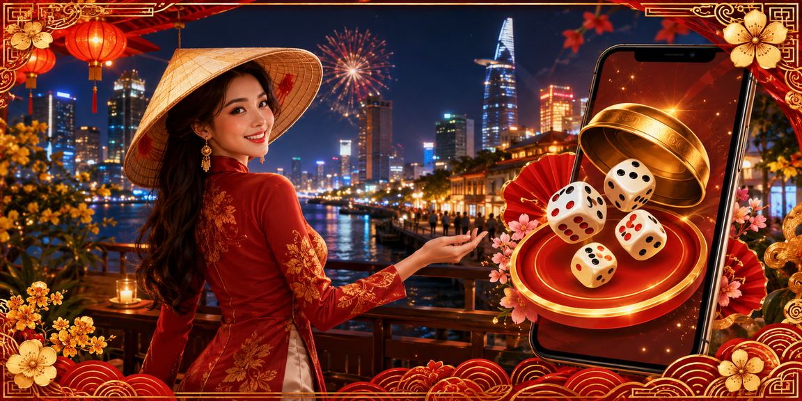 Người chơi Tài Xỉu trên app 1651 tại TP.HCM, đội nón lá truyền thống