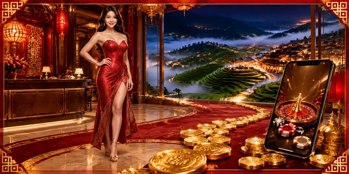 Khung cảnh chơi casino sôi động với gam màu neon tại Việt Nam